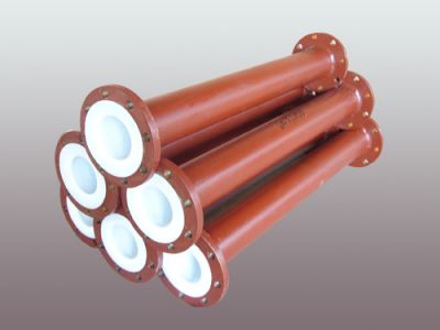 Moulded pipe with F4 lining